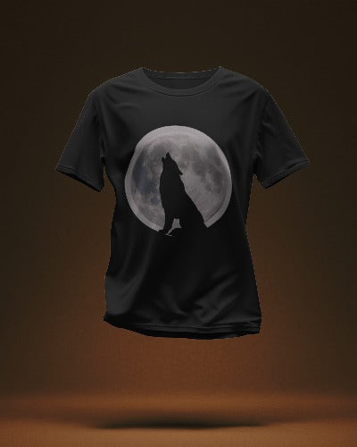 Moonlit Wolf: Night Howler Graphic T-Shirt